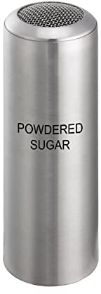 Service Ideas STCMESHPSUGR Condiment Shaker, Mesh, Powdered Sugar Imprinted