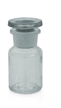 Apothekerflaschen 20 x 50 ml - Farbe: Klar - inkl. Glasstopfen *** Weithalsflasche Apothekerglas Stopfenflasche Laborflasche ***