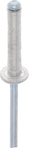 Restagraf - Rivets Expansés Blancs pour Plaques d'Immatriculation - Diamètre 4 mm - Fixation Durable sur Carrosserie ou Support Plastique - Réf. 40642 - Boîte de 250