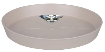 Elho Loft Urban Untersetzer Rund 48 - Warmes Grau - Draußen - Ø 48.1 x H 5.4 cm, 9250504840300