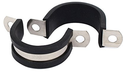 sourcing map 30mm Drm EPDM Gummi gefüttert U geformte Rohr Draht Klemmen klippe 2 Stück de