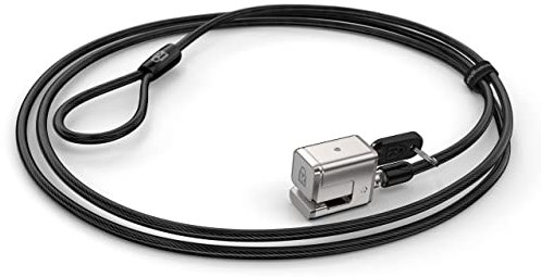 Kensington Laptop Lock - Keyed Cable Lock for Surface Pro with Non-Invasive Locking Technology, Strong Lock Head and Carbon Steel Cable - 1.8 m Length (K62044WW), Silver