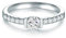 Trilani Damen Solitärring 925/- Sterling Silber mit Zirkonia im Brillantschliff - Verlobungsring Silberring Damen mit Stein Antragsring Trauring