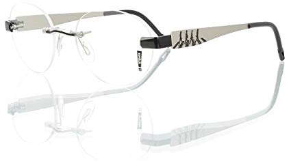 Switch It 7005 Beatles - Silber-schwarz Brille Rahmen