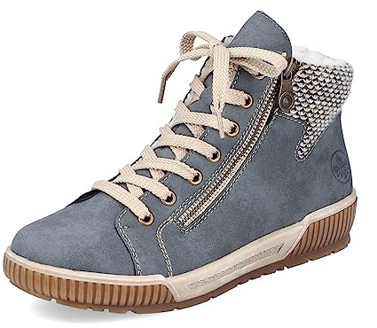 Rieker Women Trainers N0709, Ladies Low-Tops,Removable Insole,Low Shoe,Street Shoes,Leisure,Sporty,Blue (Blau / 14),38 EU / 5 UK