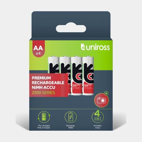 UNIROSS HYBRIO PILA RECARGABLE HR6 AA 2350mAh BLISTER*4 2500 SERIE