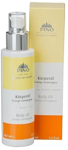Pino Körperöl | Orange Lemongras | 100% Naturrein | Mit Orangen- und Lemongrasöl | Made in Germany | 5 x 100 ml