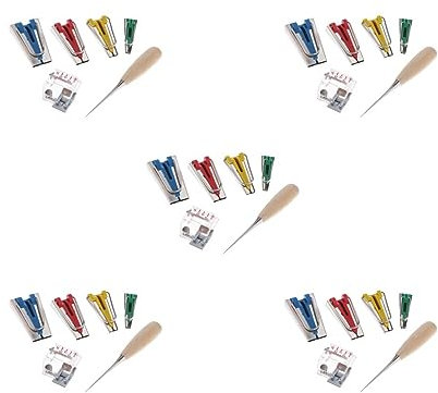 Schrägbandformer Set für Nähen, Quilten, Ahle und Binderfuß, 5-teiliges Set