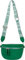 styleBREAKER Damen Halbmond Crossbody Schultertaschen Einfarbig, verstellbarer Schultergurt mit Zick-Zack Rauten Muster 02012401, Farbe:Dunkelgrün