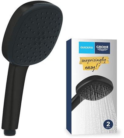 GROHE Vitalio Comfort 110 Quickfix - Teleducha 2 chorros (Rain, Jet), Negro Mate 269272434