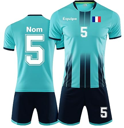 LAIFU Maillot de Foot Personnalisé Adultes Enfant Garçon Fille Uniformes de Football Personnalisés