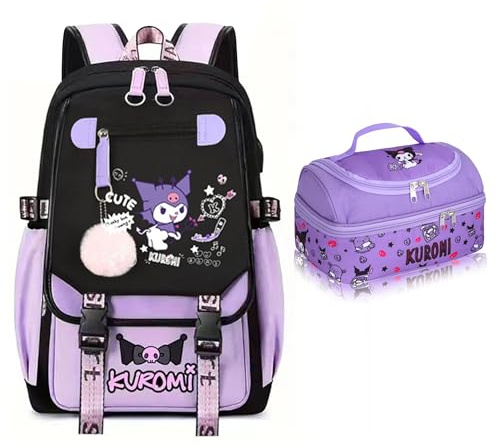 Roffatide Anime Imprimer Affaires Casual Laptop épaules Sac à dos Voyage Randonnée Sacs à jour Sac à dos 17 pouces