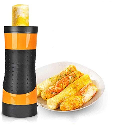Electric Egg Roll Maker Multi-Function Breakfast Machine Omelette Breakfast Egg Boiler Cooling Egg Cooker Sausage Machine Vertical Nonstick Egg Cooke Home DIY Cooker Kitchen Cooking Tools,Green (Pare