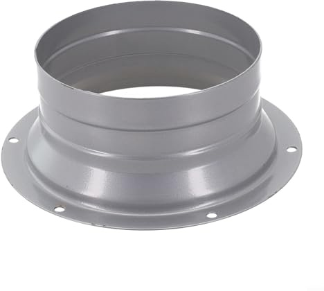 Zeroupshop Rundrohrflansch Aluminiumrohr Lüftungsschlauchverbinder Metallflansch Lüftungsschlitz Verbinder mit hoher Temperatur, Metalllüftungsflansch (110 mm)