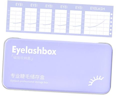 VINTORKY 1satz Eyelash Storage Case Mit Magnetstreifen Kompakte Aufbewahrungslösung Für Falsche Wimpern Und Werkzeuge Für Reisen Und Kosmetiksalons