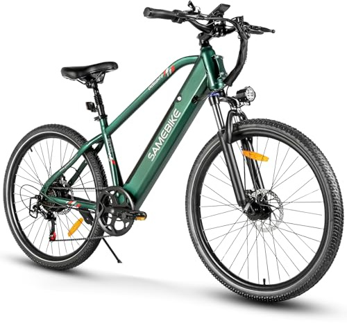 SAMEBIKE E Bike Elektrofahrrad E-Bike 27.5Zoll 36V15Ah Abnehmbarer Akku,Max.Reichweite bis zu 55-100km City EBike Herren Damen Off-Road Mountainbike (Blue)