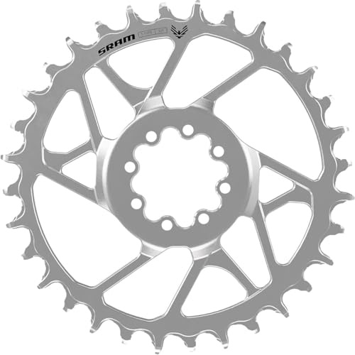 SRAM S1000 Eagle T-Type Kettenblatt mit direkter Montage, 30 t, 12 Gänge, 8 Bolzen, Direktmontage, 3 mm Offset, Aluminium, Schwarz