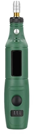 Mini trapano elettrico, utensili elettrici, smerigliatrice multifunzione, set di accessori for la molatura, penna for incisione a 3 velocità,per la creazione di gioielli in legno, pietra(Green)