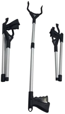 PENIKOKO Carpeta De Basura Plegable De Aluminio Pinza De Agarre Para Personas Mayores Recolector De Basura Herramienta De Agarre Alargador Para Uso Diario