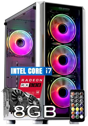 Betazon PC Fisso Gaming Desktop NUOVO • Cpu intel core i7-8700k • 32GB RAM DDR4 • 1TB SSD • Windows 11 Pro • WiFi • RX 580 8GB • Pronto All'Uso
