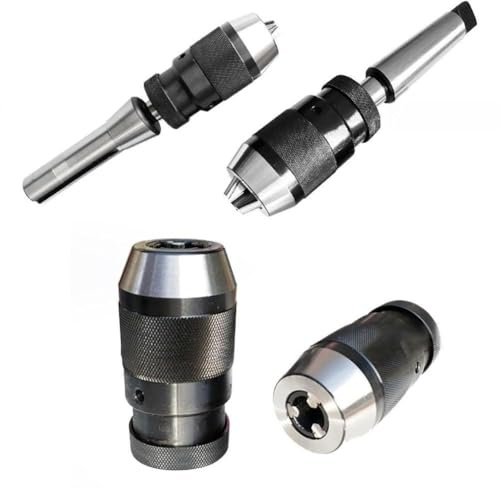 MT2 R8 - Portabrocas de vástago compatible con cono B10-B22, torno autoajustable para taladro CNC, accesorio de máquina de fresado, acero (varilla B16 MT2 de 1 a 13 mm)