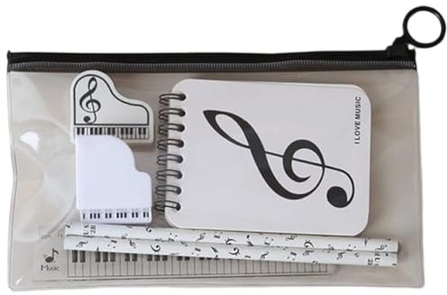 Ericetion 7-teiliges Stifte-schreibset, Geschenkidee Zum Schulanfang, Klavierpreise, Bleistifte, Lineale, Radiergummis, Thematische Geschenke Für Klassenzimmer, Dekorationen Zum Ersten Schultag