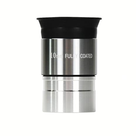 Telescope Eyepiece, 1,25-Zoll-Teleskop-Okular, mehrfach beschichtete optische Linse mit weicher Augenmuschel, 4 mm, 10 mm, 20 mm ，Parts(10mm)