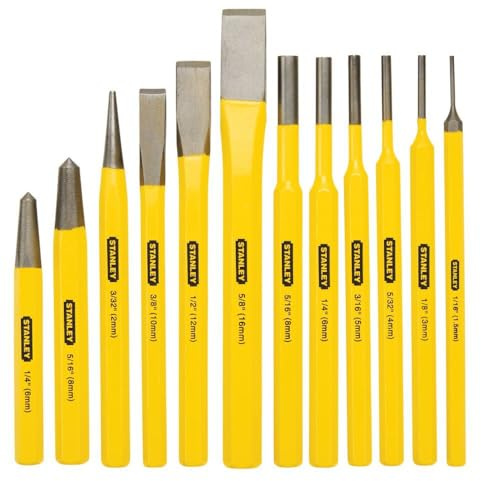 Stanley 16-299 12-teiliges Stanz- und Meißel-Set