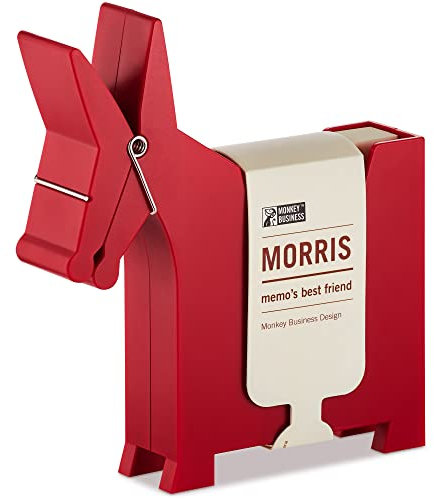 Morris l'asino: Portamemoria da tavolo | Accessori da scrivania e forniture per ufficio carini | Articoli da scrivania: Portaoggetti e Dispenser | Porta Note Adesive | da Monkey Business