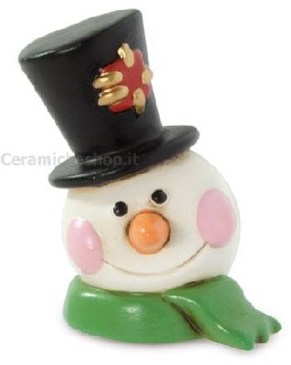 SEGNAPOSTO PUPAZZO DI NEVE CERAMICA EGAN NATALE EGAN