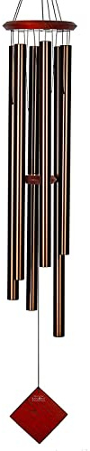 Woodstock Chimes Neptune Wind Chime for Outside 54 Large Bronze, Deep Tone Sound for Outdoor Garden, Patio, Porch Decor, Encore Collection DCB54