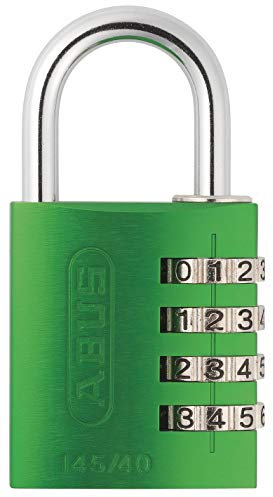 ABUS 145/40 C 40 mm 4 Body stelligs rücksetzbaren Kombination Vorhängeschloss, grün