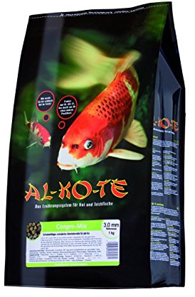 AL-KO-TE, 3-Jahreszeitenfutter für kleine Kois, Frühjahr bis Herbst, Schwimmende Pellets, 3 mm, Hauptfutter Conpro Mix, 13,5 kg