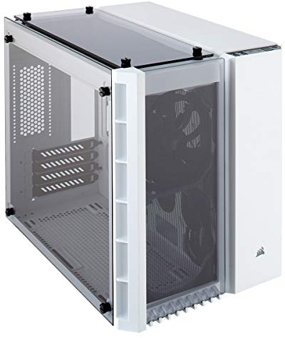 Corsair Crystal Series 280X - Caja de PC, ATX, tres paneles de cristal templado sin iluminación Nessun LED, Blanco
