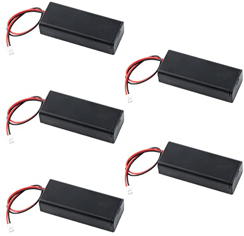 Geekstory Lot de 5 supports de batterie AAA 3 V avec interrupteur ON/Off PH2.0 JST mâle pour BBC Micro : bit microbit