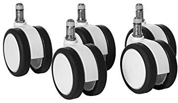 Topstar - Rotelle per pavimenti duri, taglia unica, colore: Bianco