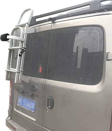 Roboraty Universelle Hintere Türleiter Passend Für Wohnmobil-wohnmobil,5 Schritte Alloy Heckklappenleiter Auto Modifikation Zubehör,Easty Zu Installieren
