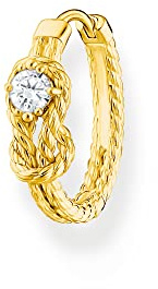 Thomas Sabo Corde Créole Simple avec Noeuds Argent Plaqué Or CR695-414-14