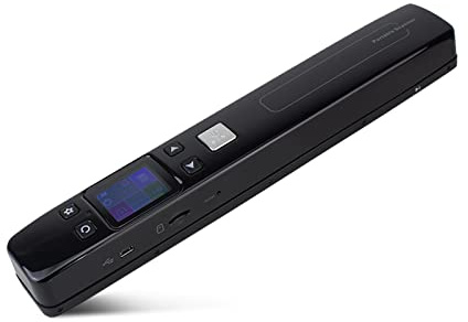 Escáner Portátil, Escáner de Documentos WiFi hasta 4a Tamaño de Papel 300 600 1050DPI Modo de Color Monocromático Software OCR Pantalla Táctil LCD para Escanear Documentos, Fotos,(Negro)