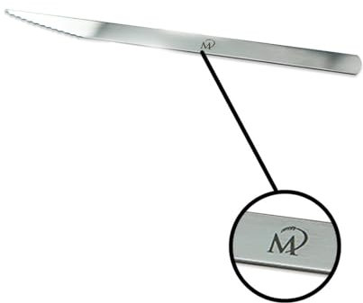 hello sweety Marcel Paa - Pariserbrotklinge gezackt ganz aus Edelstahl, 13 cm, 1 Stück