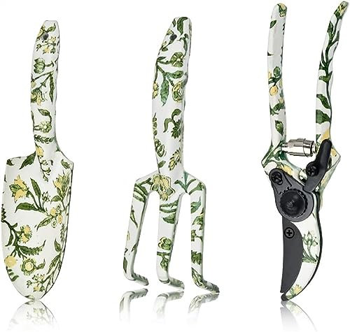 3 Pièces Ensemble D'Outils De Jardin,Kit D'Outils À Main De Jardin,Outils De Jardin For Les Femmes,une Truelle,un Cultivateur,un Sécateur,des Outils À Main De Jardinage For Les Plantes D'anniversaire