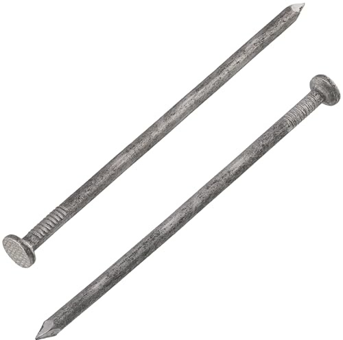 AERZETIX - C70860 - Set mit 100 Flachkopfnägeln Ø4x100 mm - Kopfdurchmesser Ø9 mm - aus stahl - silberfarben - polsterung verkleidung zimmerei bau konstruktion