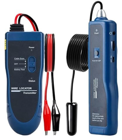 MZZYG Network and Cable Testers Underground Cable Tester NF-816L Anti-Interference Cable Tracker Electrical Wire Tracer Cable Locator Network Tools