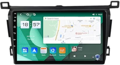 For Toyota RAV4 4 XA40 5 XA50 2012-2018 Car Stereo 2 Din Wireless Carplay Android Auto 9 Full IPS Touchsreen HD Live Rearview/BT 5.0/WIFI/4G SIM/DVR/GPS/SWC/OBD 2/FM AM Radio RDS DAB+DSP(M200S)