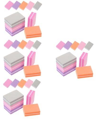 Beaupretty Lima De Uñas Clavo Lijado Buffer Cutícula Bloquear Pulidor Uñas Gel Para Uñas Nail Gel Bloque De Tampón De Uñas Bloques Amortiguadores De Esponja Para Uñas 100 Piezas*4