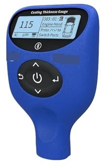 Spessimetro Vernice, Misuratore di spessore del rivestimento auto, campo di misura 0,0-5000μm, tester for vernici, display a tre colori