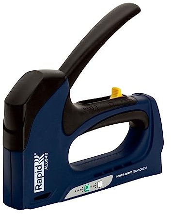 Rapid ALU940 Handtacker – Leistungsstarker Tacker aus Aluminium für Holz, Folien und Teppich, mit Powercurve Technologie, für Klammern Typ 140 (6–14 mm) und Nägel Typ 8 (15 mm)