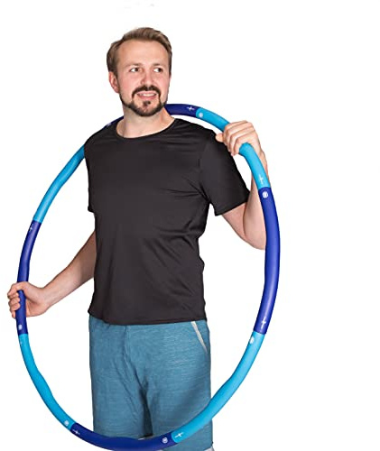 HOOPOMANIA Hula Hoop Reifen Erwachsene [1,2 – 2 kg] Hula Hoop für Anfänger mit Schaumstoff
