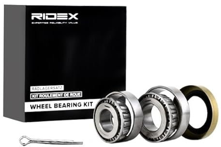 RIDEX Kit de roulement de roue 654W0454 Essieu arrière gauche Essieu arrière droit des deux côtés du pont arrière Essieu avant Diamètre intérieur: 25 20mm Diamètre extérieur: 52 47mm Roulement à avec