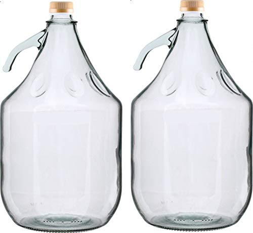Unbekannt 2 STÜCK 3L Gärballon mit SCHRAUBVERSCHLUSS Flasche Glasballon Weinballon Glasflasche